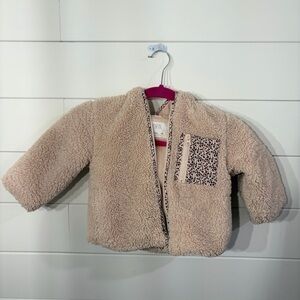 Zara Cream Sherpa Kids Puffer Jacket